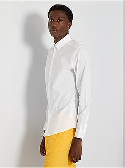 Camisa slim elástica - Kiabi