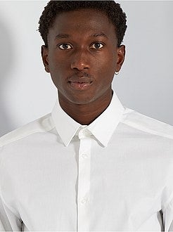 Camisa slim elástica - Kiabi