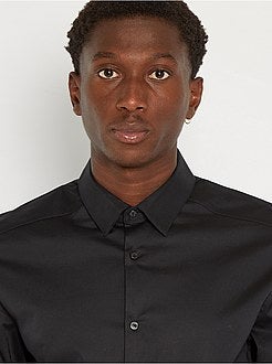 Camisa slim elástica - Kiabi