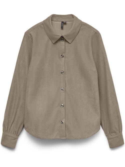 Camisa Taupe Vero Moda Callie para Mulher - Kiabi Camisa Taupe Vero Moda Callie para Mulher - Kiabi