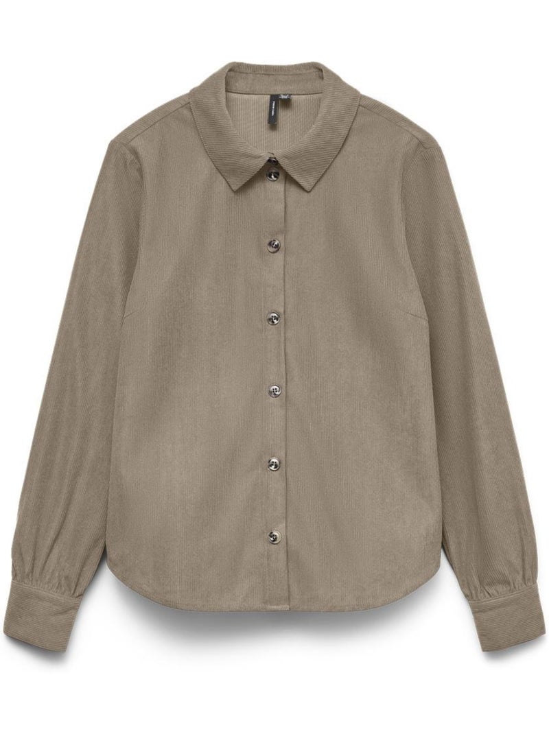 Camisa Taupe Vero Moda Callie para Mulher Toupe - Kiabi