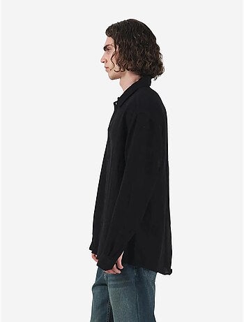 Camisa texturada de manga comprida com botões giesto