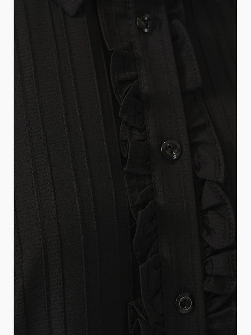 Camisa texturizada com detalhes de folhos bdart - Kiabi Camisa texturizada com detalhes de folhos bdart - Kiabi