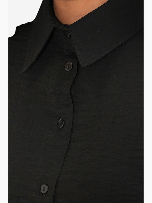 Camisa texturizada de botões com manga comprida bdart - Kiabi Camisa texturizada de botões com manga comprida bdart - Kiabi