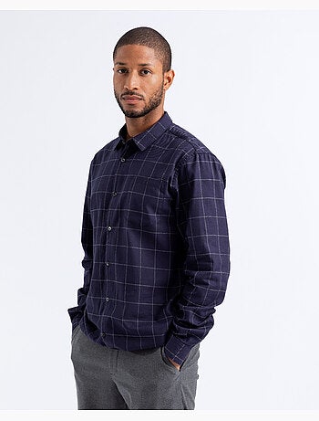 Camisa tiles azul regular