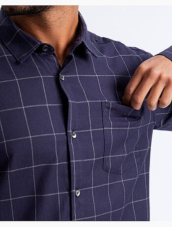 Camisa tiles azul regular