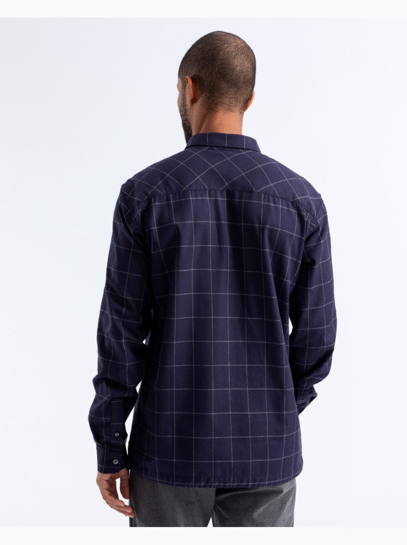 Camisa tiles azul regular Azul - Kiabi