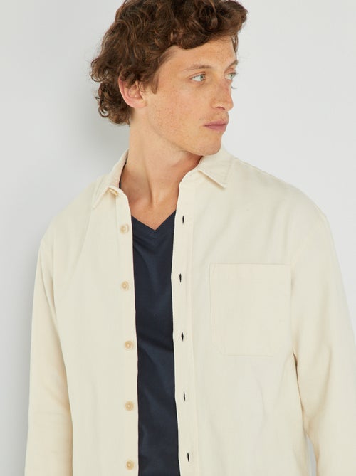 Camisa tipo casaco de ganga - Kiabi