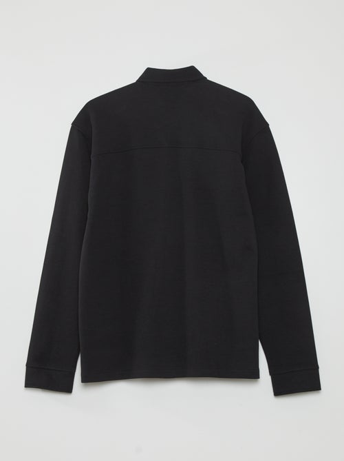 Camisa tipo casaco lisa elástica - Kiabi