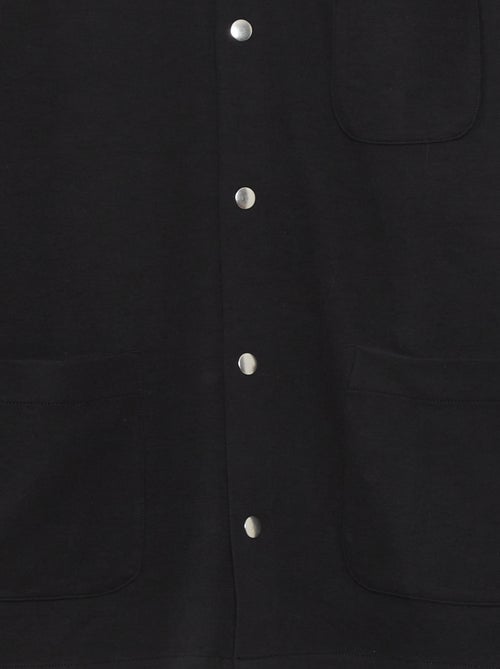 Camisa tipo casaco lisa elástica - Kiabi