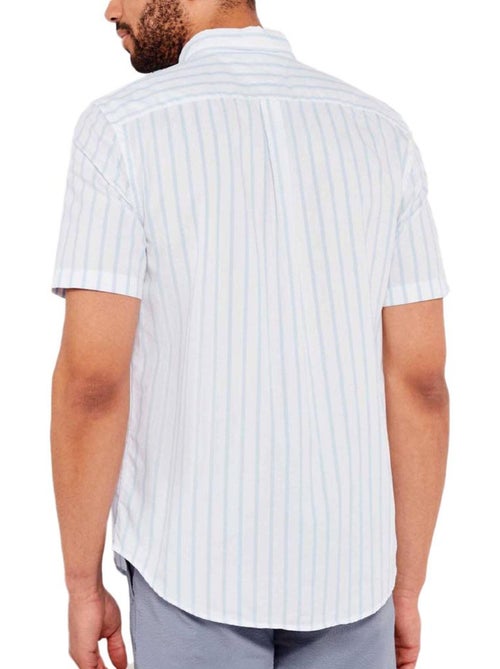 Camisa Tommy Hilfiger Flex Branca/Azul para Homem - Kiabi