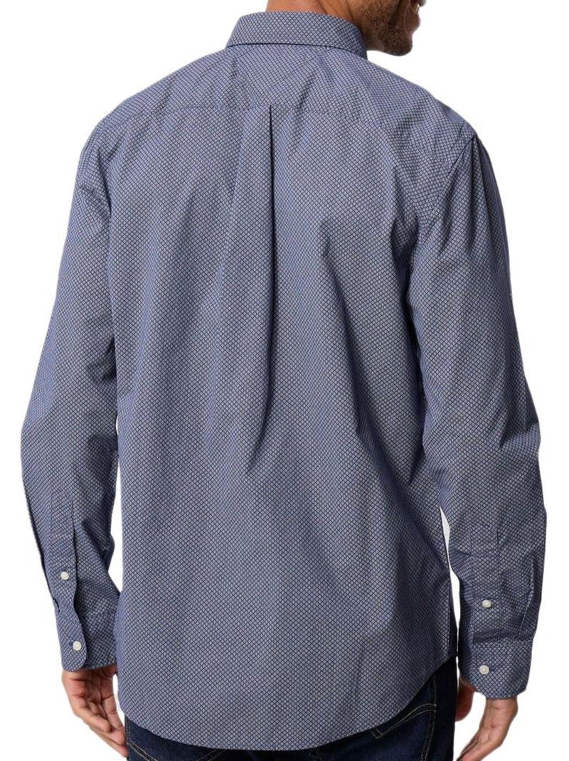 Camisa Tommy Hilfiger Flex Popline para Homem Azul-marinho - Kiabi