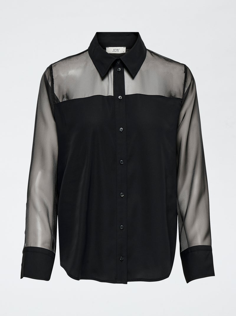 Camisa transparente 'JDY' Preto - Kiabi
