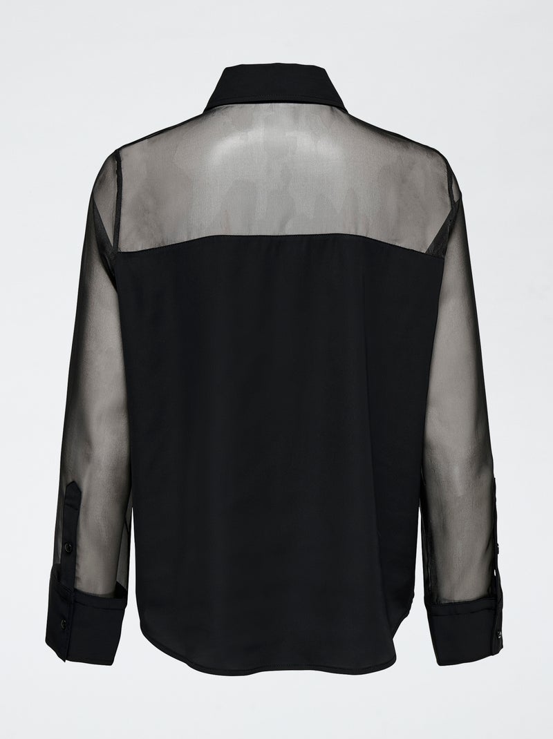 Camisa transparente 'JDY' Preto - Kiabi
