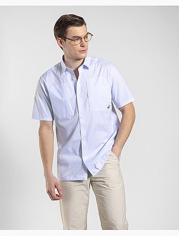 Camisa trip azul regular