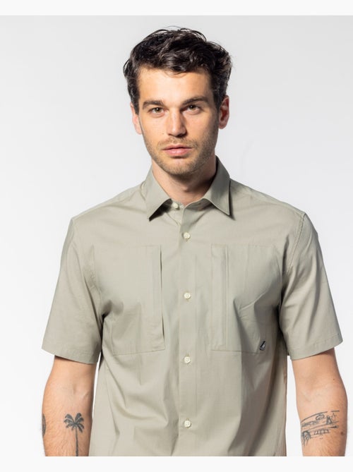 Camisa trip verde regular - Kiabi