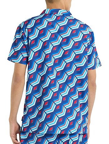Camisa Umbro Regale Azul Estampada para Homem