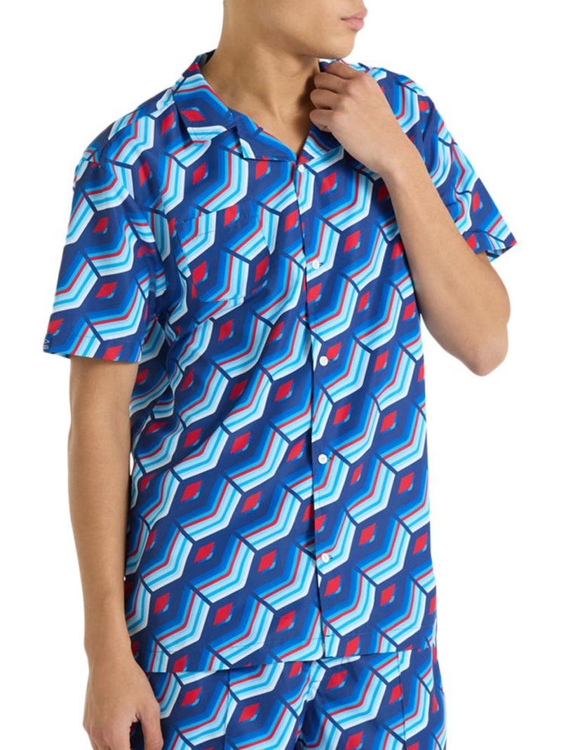 Camisa Umbro Regale Azul Estampada para Homem Azul - Kiabi