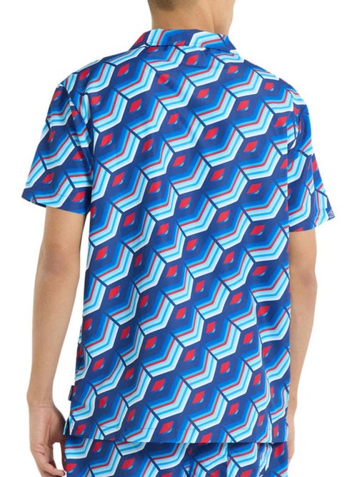 Camisa Umbro Regale Azul Estampada para Homem - Kiabi Camisa Umbro Regale Azul Estampada para Homem - Kiabi