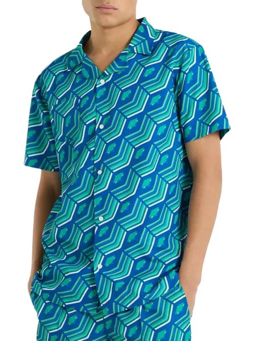 Camisa Umbro Regale Verde para Homem com Estampado - Kiabi Camisa Umbro Regale Verde para Homem com Estampado - Kiabi