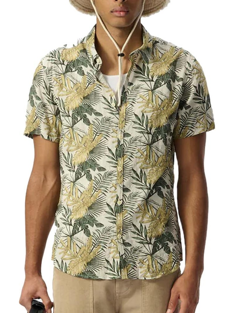 Camisa verde de homem com padrões teddy smith dixon Verde - Kiabi