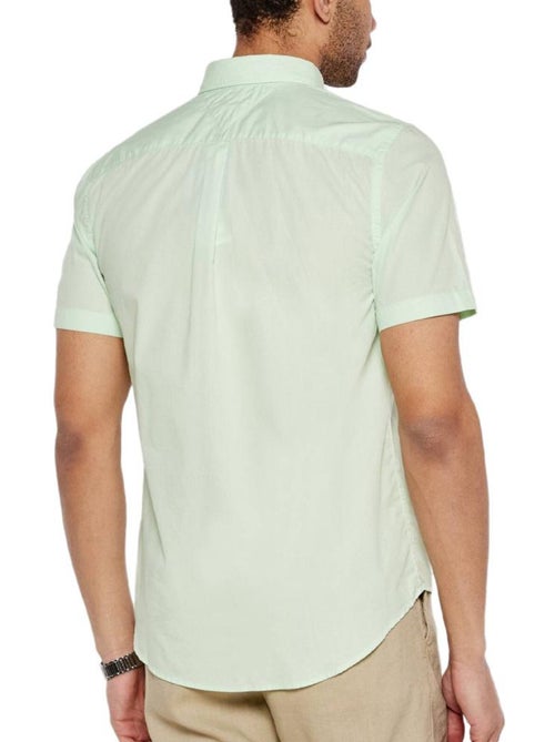 Camisa Verde Masculina Tommy Hilfiger Flex Poplins - Kiabi Camisa Verde Masculina Tommy Hilfiger Flex Poplins - Kiabi