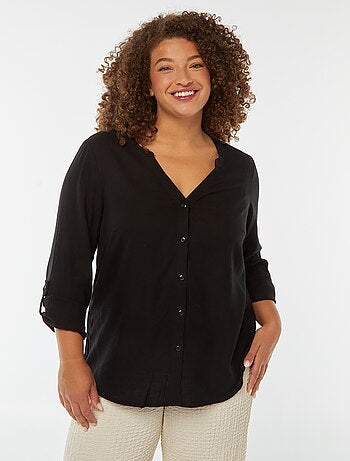 Camisa 'Veromoda' de linho misturado