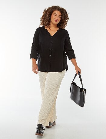 Camisa 'Veromoda' de linho misturado