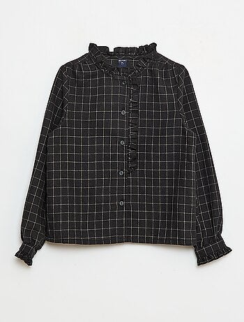 Camisa vitoriana aos quadrados