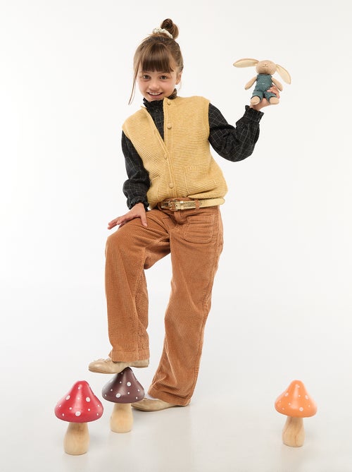 Camisa vitoriana aos quadrados - Kiabi