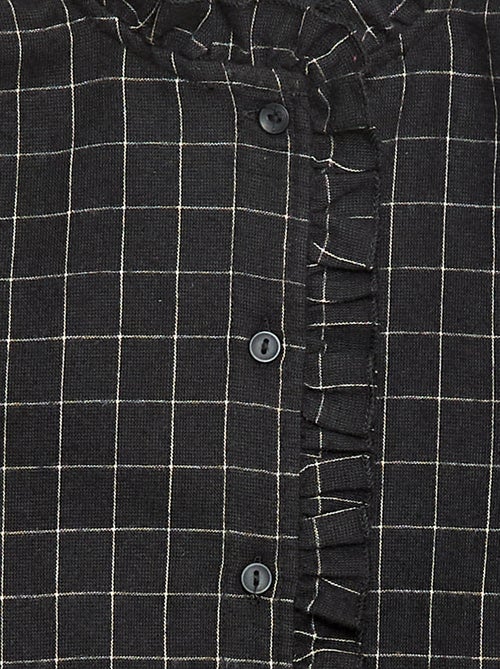 Camisa vitoriana aos quadrados - Kiabi