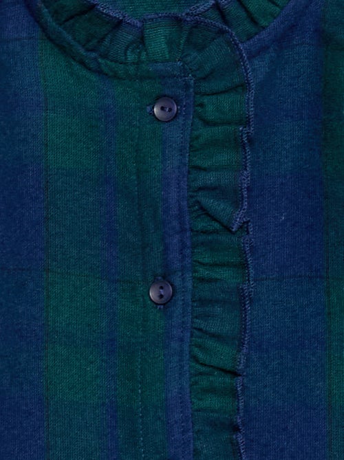 Camisa vitoriana aos quadrados - Kiabi