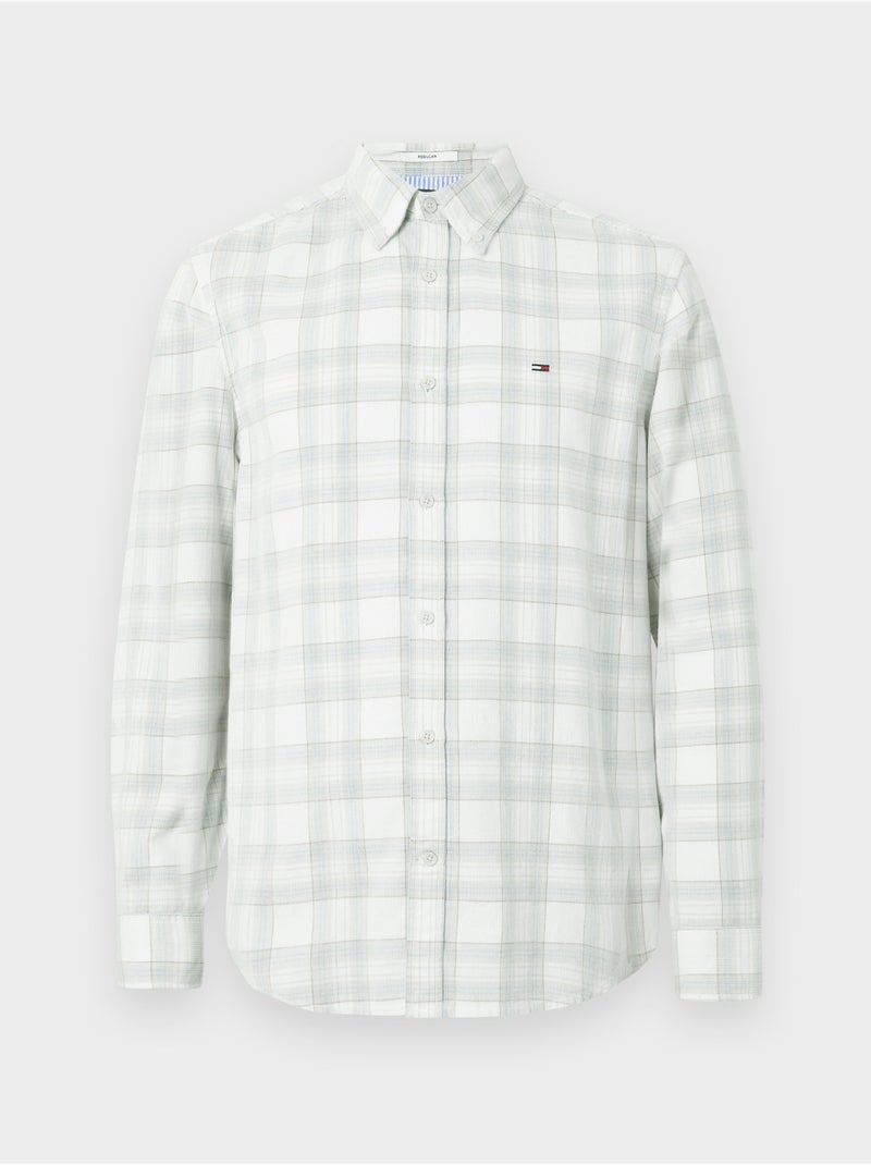 Camisa xadrez - Tommy jeans Branco - Kiabi
