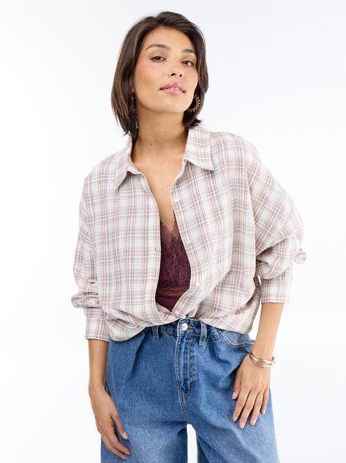 Camisa xadrez - Kiabi