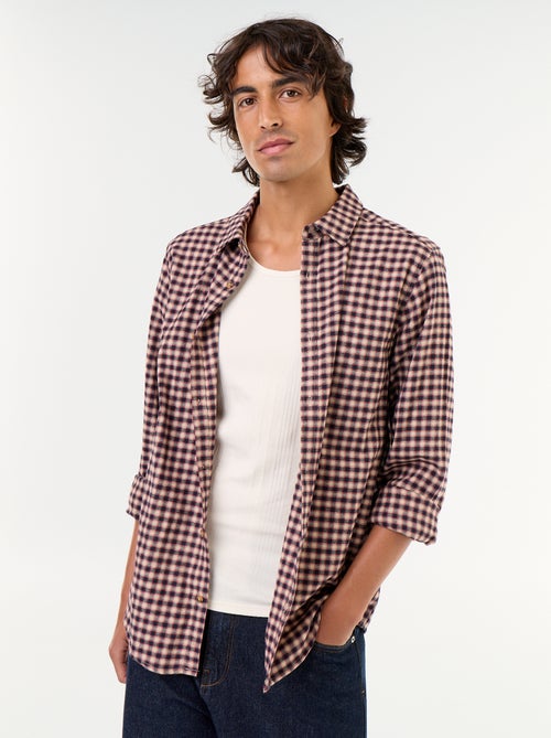 Camisa xadrez - Kiabi
