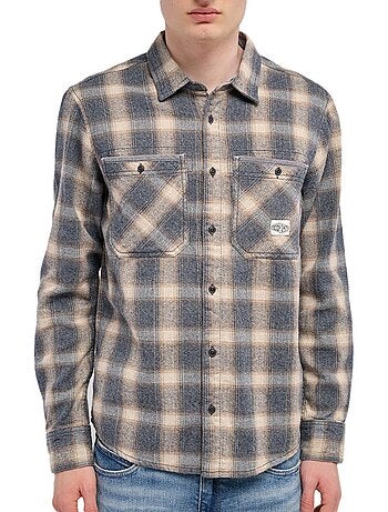 Camisa Xadrez Cinzenta para Homem Teddy Smith 10716621D