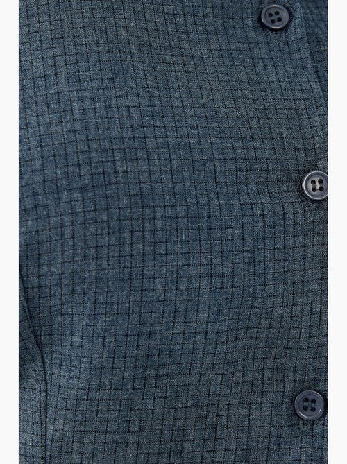 Camisa xadrez com botões slim fit hiccup - Kiabi Camisa xadrez com botões slim fit hiccup - Kiabi