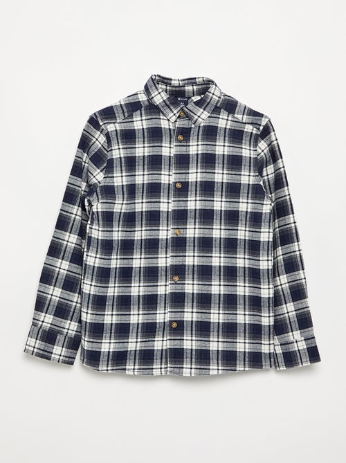 Camisa xadrez de flanela - Kiabi
