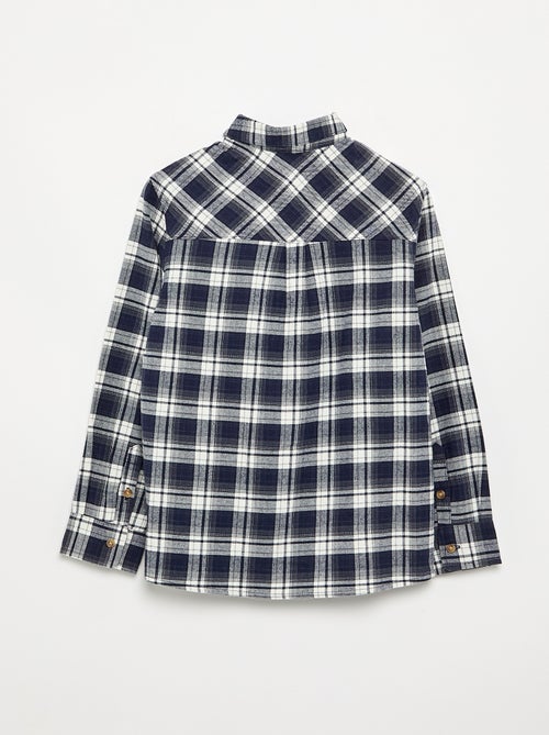 Camisa xadrez de flanela - Kiabi