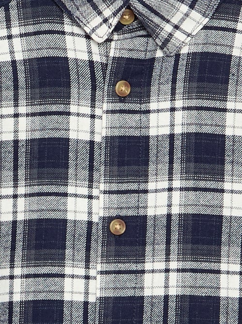 Camisa xadrez de flanela - Kiabi