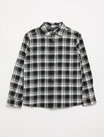 Camisa xadrez de flanela