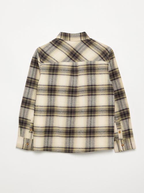 Camisa xadrez de flanela - Kiabi
