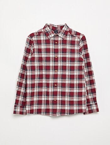 Camisa xadrez de flanela