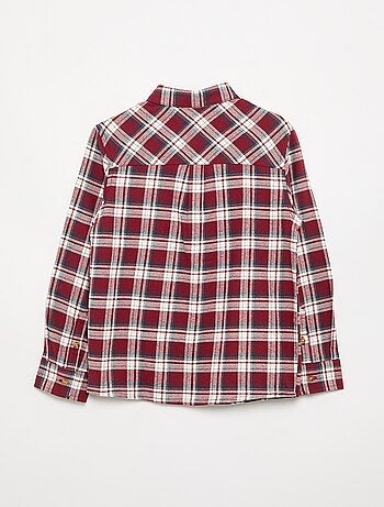 Camisa xadrez de flanela