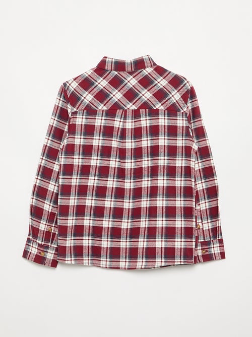 Camisa xadrez de flanela - Kiabi