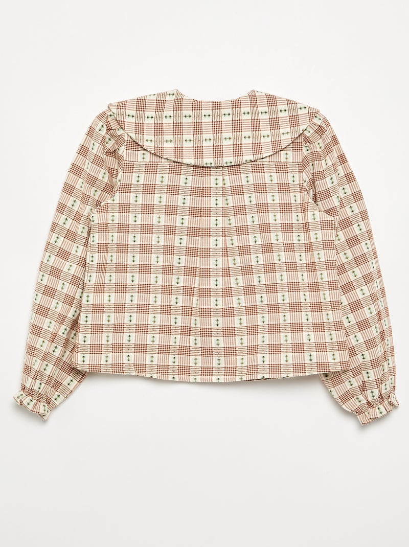 Camisa xadrez fantasia Rosa - Kiabi