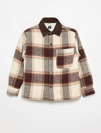 Camisa xadrez forrada