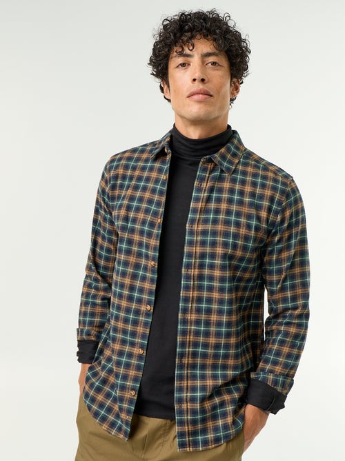 Camisa xadrez - Kiabi