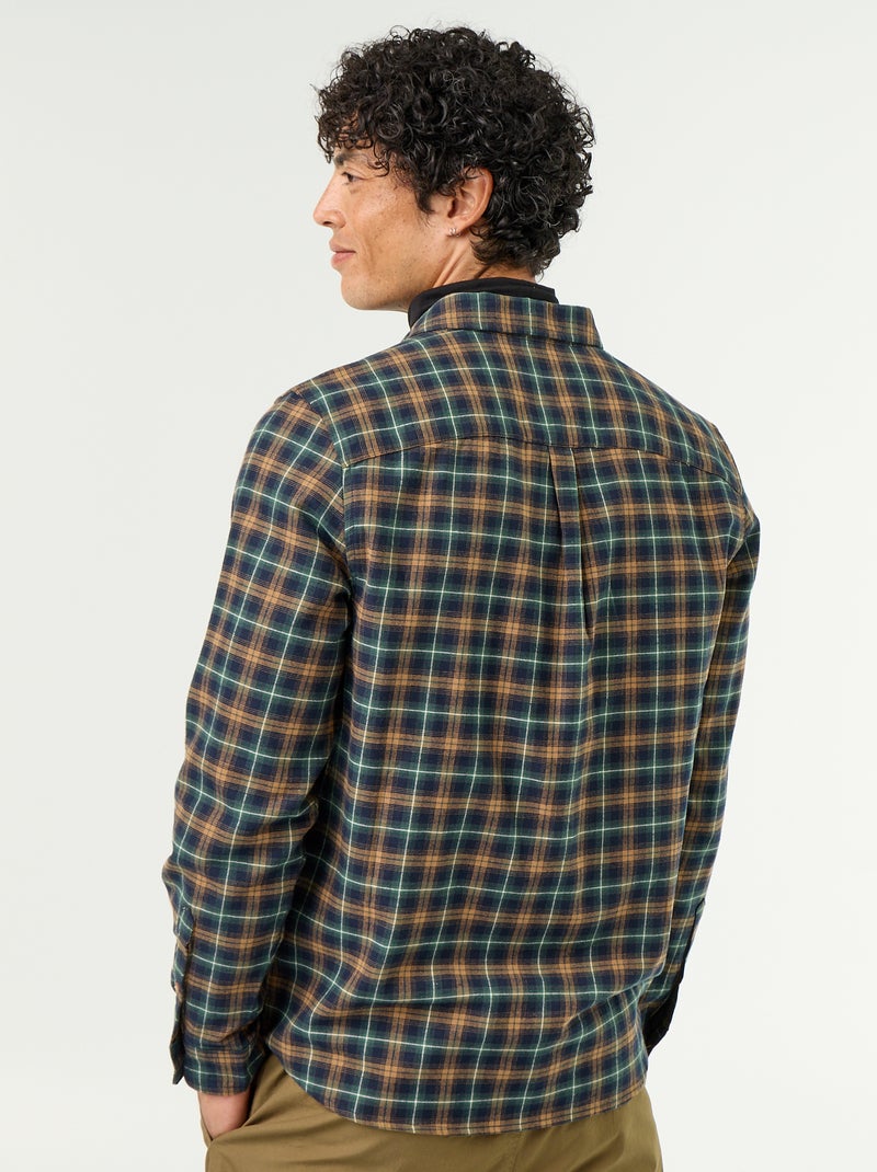 Camisa xadrez Verde - Kiabi