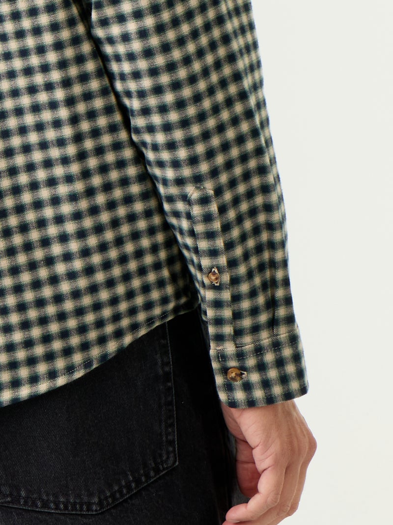 Camisa xadrez Verde - Kiabi